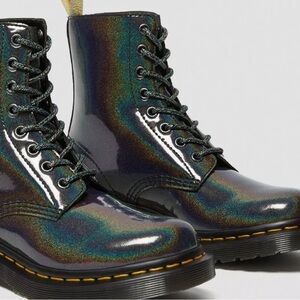 Dr. Martens Iridescent Black Boots